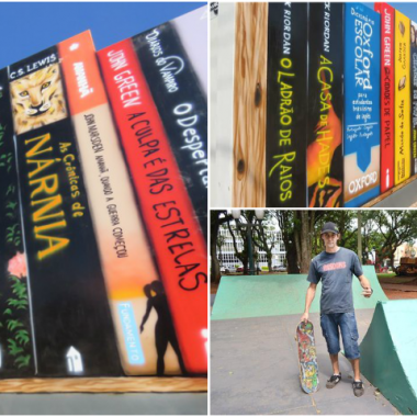 Livros em escadas e muros? Entenda!